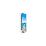 Radiateur �lectrique � rayonnement avec soufflerie 1750w ilo fanmix en verre design ponton cara�bes