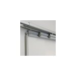 Rail panneaux japonais 3 voies en aluminium l. 120cm madeco