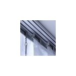 Rail panneau japonais madeco 2 voies blanc l. 120 cm