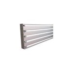 Rail panneau japonais madeco 3 voies gris l. 120 cm