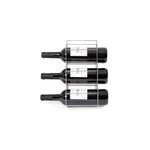 Range - bouteilles m�tal argent, 6 compartiments