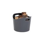 Corbeille range - b�ches et granul�s en simili gris, dixneuf gamma