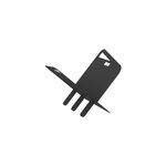 Range - b�ches moderne le marquier acier noir