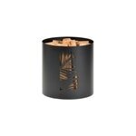Range b�ches en acier noir avec motif feuille de palmier l. 37. 5 x h. 38, 5 cm, dixneuf born�o