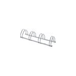 Râtelier pour 4 vélos l. 117 cm mottez acier Râtelier pour 4 vélos l. 117 cm mottez acier