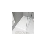 Receveur de douche 80 x 140 cm, acrylique blanc effet pierre, galedo pedra