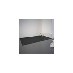 Receveur de douche 80 x 140 cm, effet pierre anthracite, schulte