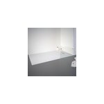 Receveur de douche 80 x 140 cm, effet pierre blanche, schulte
