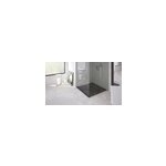 Receveur de douche 80x80 cm extra plat, rsine et minral, terrazzo noir, ayor bathroom nola