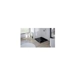 Receveur de douche 90x90 cm extra plat, rsine et minral, marbre noir, ayor bathroom nola