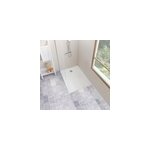 Receveur de douche acrylique blanc l. 80 x l. 120 cm antidrapant, allibert bath & design madi