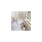 Receveur de douche acrylique acrylique blanc l. 90 x l. 90 cm antidrapant, allibert bath & design madi ...