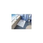 Receveur de douche acrylique blanc mat texturé l. 90 x l. 120 cm, allibert bath & design mara Receveur de douche acrylique blanc mat texturé l. 90 x l. 120 cm, allibert bath & design mara