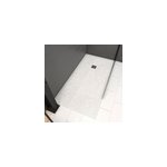 Receveur de douche extra - plat  carreler 90 x 160 cm, bonde centrale, galedo showerplate