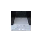 Receveur de douche extra - plat 80 x 120 cm, acrylique, blanc, galedo pedra