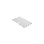 Receveur de douche extra - plat l. 80 x l. 140 cm blanc anti drapant, goodhome limski