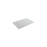 Receveur de douche extra - plat l. 90 x l. 140 cm blanc anti drapant, goodhome limski
