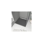 Receveur de douche extra - plat 90 x 90 cm, acrylique, gris, galedo pedra linaire