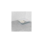 Receveur de douche extra - plat � carreler 90 x 90 cm, bonde centrale, galedo showerplate