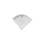 Receveur de douche quart de cercle 90 x 90 x 10 cm, blanc brillant, cera ond�e