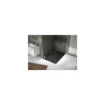 Receveur de douche rectangulaire 80x120 cm, noir texturé effet pierre, allibert mooneo Receveur de douche rectangulaire 80x120 cm, noir texturé effet pierre, allibert mooneo