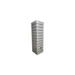 Rcuprateur d'eau de pluie 700l belli coloris gris l. 60 x l. 60 x h. 210 cm
