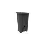 Rcuprateur d'eau de pluie 150l eda plastiques coloris anthracite l. 59, 4 x l. 50, 3 x h. 1103 cm