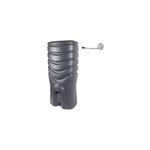 Rcuprateur d'eau de pluie 350l eda plastiques coloris anthracite l. 64, 5 x l. 50 x h. 141 cm