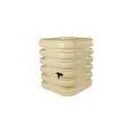 Récupérateur d'eau de pluie 1000l belli coloris beige l. 105 x l. 100 x h. 120 cm Récupérateur d'eau de pluie 1000l belli coloris beige l. 105 x l. 100 x h. 120 cm