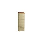 Récupérateur d'eau de pluie 300l belli coloris beige l. 34 x l. 60 x h. 180 cm Récupérateur d'eau de pluie 300l belli coloris beige l. 34 x l. 60 x h. 180 cm