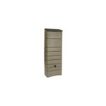 Rcuprateur d'eau de pluie 300l belli coloris taupe l. 34 x l. 60 x h. 180 cm