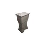 Rcuprateur d'eau de pluie 300l belli coloris taupe l. 60 x l. 81 x h. 136 cm