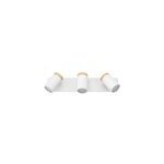 Reglette 3 spots de salle de bain consuma blanc mat gu10 ip44 l. 40 x l. 12 x h. 10cm eglo