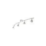 Rglette 4 spots sasha mtal blanc gu10 4x50 w
