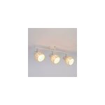 R�glette spot 3 lumi�res e14 40w corep calanques blanc l. 50 x h. 14 x p. 15 cm