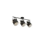 Rglette spot 3 lumires e27 40w corep yvla noir mat l. 65 x h. 17. 5 x p. 22cm