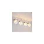 Rglette spot 4 lumires e14 25w corep ottawa blanc l. 70 x l. 18 x h. 17 cm