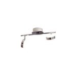 Rglette spot led intgre salto ip20 13w 1280lm blanc chaud l. 36 x l. 12 x h. 18cm eglo chrome
