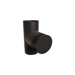 Régulateur de tirage émaillé noir ø150mm poujoulat Régulateur de tirage émaillé noir ø150mm poujoulat