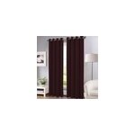 Rideau c�tel� isolant thermique � oeillets bordeaux l. 260 x l. 140cm