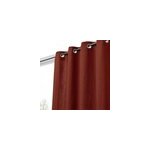 Rideau goodhome effet lin terracotta h. 260 x l. 140 cm Rideau goodhome effet lin terracotta h. 260 x l. 140 cm