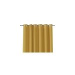 Rideau int�rieur effet jacquard ethnique jaune goodhome l. 260 cm x l. 140 cm