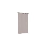 Rideau isolant thermique � illets, doublure polaire beige taupe l. 240 x l. 140cm dylrev