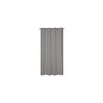 Rideau isolant thermique � illets, doublure polaire effet lin gris l. 240 x l. 135cm dylrev