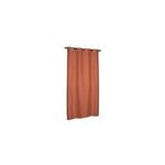Rideau isolant thermique � illets, doublure polaire marron camel l. 240 x l. 140cm dylrev