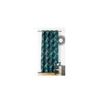Rideau korba bleu linder l. 140 x h. 240 cm