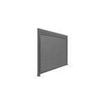 Rideau lat�ral manuel pour pergola proloisirs l. 264 x l. 12 x h. 223cm gris