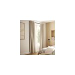 Rideau occultant accroches modulables effet tiss novan beige lin l. 300 x l. 140cm goodhome