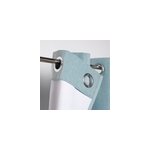 Rideau occultant goodhome pahea vert bleu l. 135 x h. 260 cm