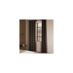 Rideau occultant  illets effet chenille taman rayures gris l. 260 x l. 140cm goodhome